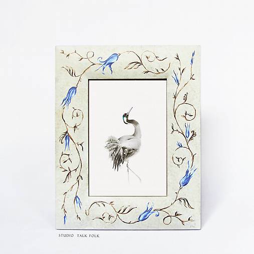 Ručne maľovaný rámček - Benátske fresco II