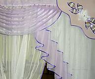 Úžitkový textil - Záclona Lusy fialová - 11032615_
