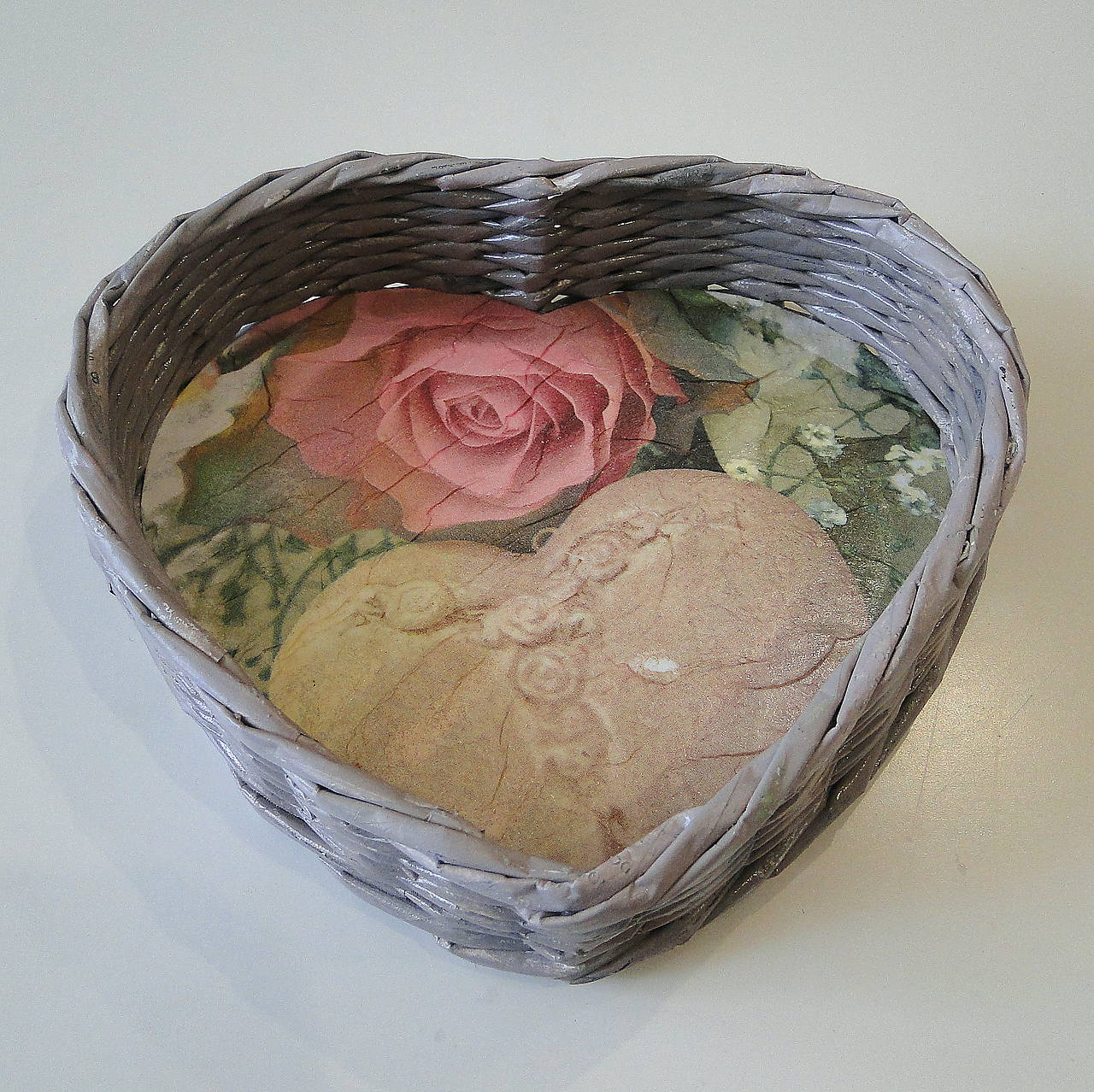 Košík-srdiečko (ružička)