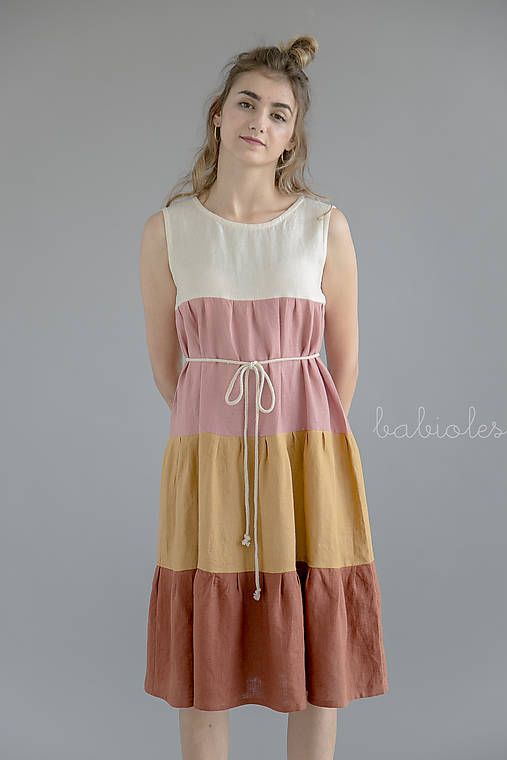 Šaty - Robe de Lin IV - 100% ľan - 11039167_