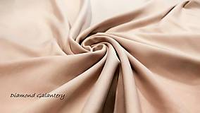 Textil - Tričkovina s lycrou - cena za 10 centimetrov (Béžová) - 11040301_