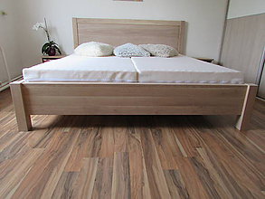 Nábytok - Luxusná dubová postel Klára+2 stolíky zdarma - 11042434_
