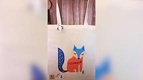 Nákupné tašky - ♥ Plátená, ručne maľovaná taška ♥ - 11040160_