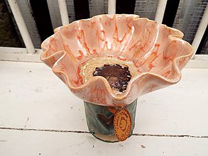 Svietidlá - Aromalampa kvetová (Ružová) - 11040746_