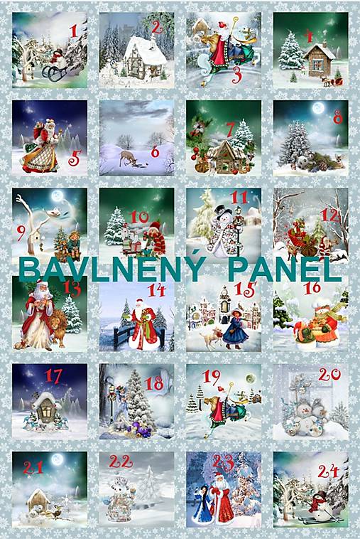  - Panel na adventní kalendář či vánoční výrobky 124-7 (40 x60) - 11043752_