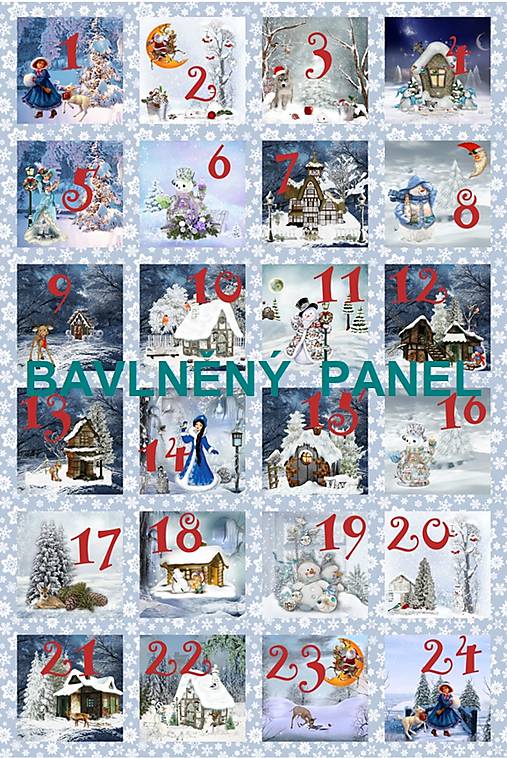  - Panel na adventní kalendář či vánoční výrobky 124-10 (40x60) - 11043758_