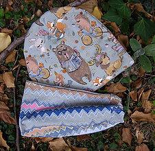 Detské čiapky - set (nielen) jesenný - 11045403_