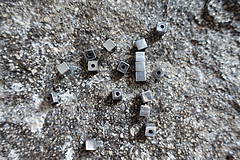 Minerály - Hematit strieborný kocka (6mm) - 11043828_