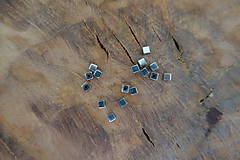 Minerály - Hematit strieborný kocka (3mm) - 11043832_