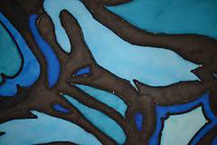 Pánske doplnky - Kravata Psychedelická abstrakce (Modrá) - 11043703_