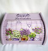 Nádoby - Chlebník - Lavender (nápis lavender) - 11053719_