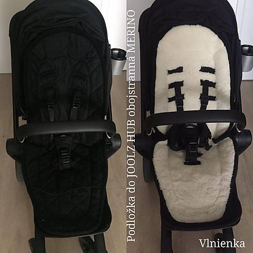 Detský textil - Joolz HUB Seat Liner / Podložka do kočíka čierna na mieru BLACK  - 11050726_