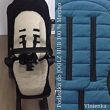 Detský textil - Joolz HUB Seat Liner / Podložka do kočíka modrá na mieru INDIGO - 11050874_