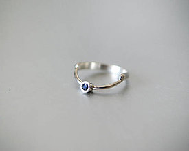 Prstene - Moderní stříbrný prstýnek LARS Blue - 11051832_