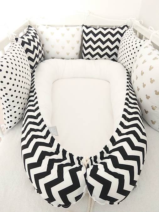 Čierno biely set so štipkou zlata