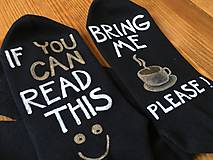 Maľované ponožky pre tých, čo milujú kávu (čierne)