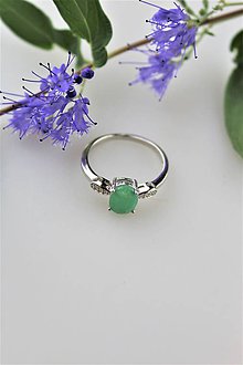 Prstene - prsteň smaragd - v striebre - 11060941_
