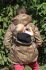 Bundy a kabáty - Softshellový kabát na nosenie detí-barevné mandaly - 11061942_