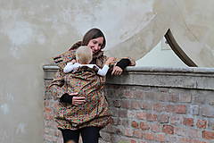 Bundy a kabáty - Softshellový kabát na nosenie detí-barevné mandaly - 11061943_