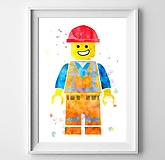 Lego stavebný robotník