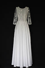 Šaty - Svadobné šaty z lúčnej krajky - 11067925_