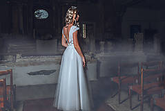 Šaty - Svadobné šaty s veľkou tylovou kruhovou sukňou - 11068251_