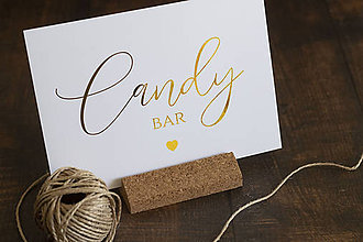 Papiernictvo - Candy bar - informačná kartička II. - 11067418_