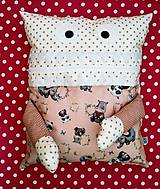 Detský textil - Pyžamožrút so zvieratkami ružový - 11074235_