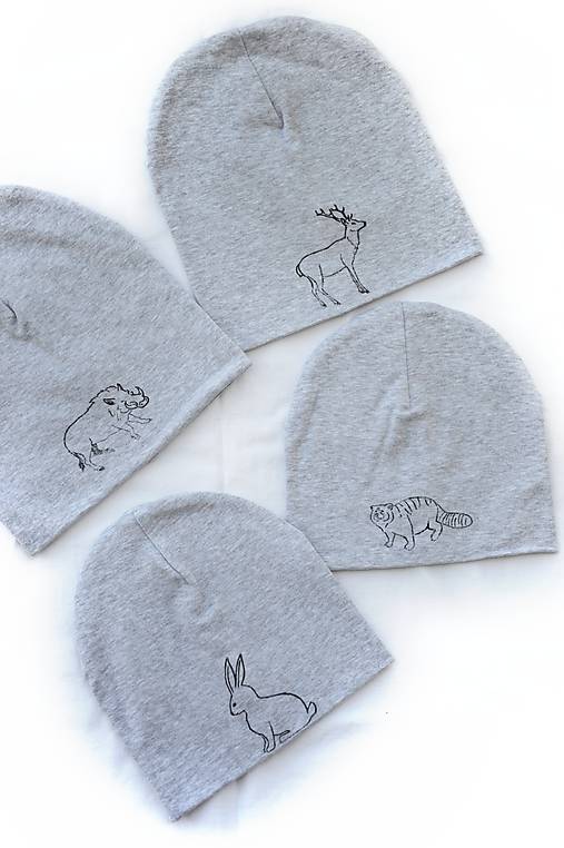 Detské čiapky - Čiapka Elastic s aplikáciou - 11073998_