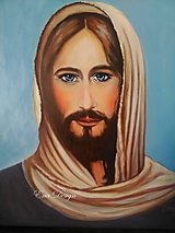 Obrazy - Kristus olejomaľba - 11075610_