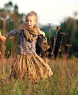 Detské oblečenie - Lněná sukně Oříšková (92) - 11077416_