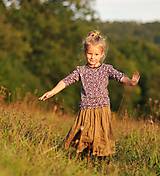 Detské oblečenie - Lněná sukně Oříšková (92) - 11077423_