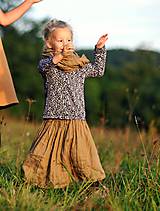 Detské oblečenie - Lněná sukně Oříšková (92) - 11077424_