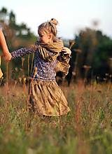 Detské oblečenie - Lněná sukně Oříšková (92) - 11077427_