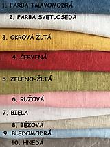 Úžitkový textil - Ľanový obrúsok a prestieranie (40x40 mint zelená - Zelená) - 11076714_
