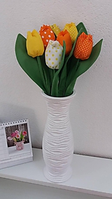 Dekorácie - Tulipány (žlto - oranžová kombinácia) - 11082412_