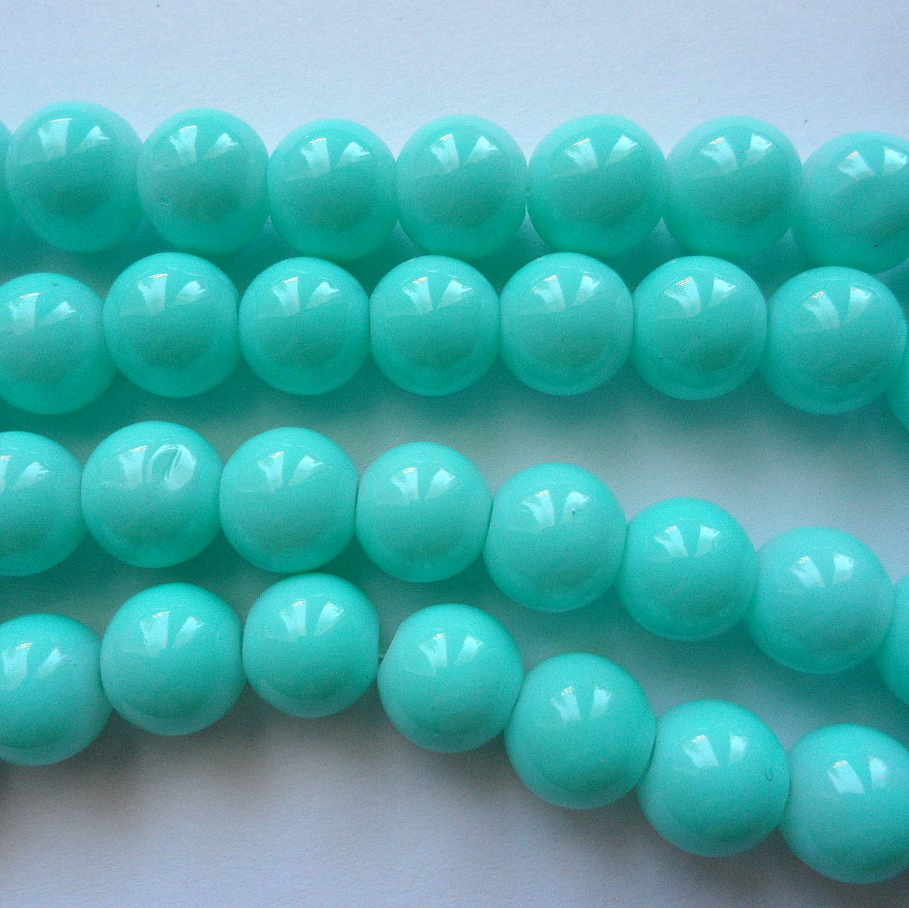 Sklenené korálky Panacolor ™ 8mm-10ks (sv.modrá)