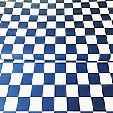 Textil - modrá šachovnica, 100 % bavlna, šírka 160 cm - 11084618_