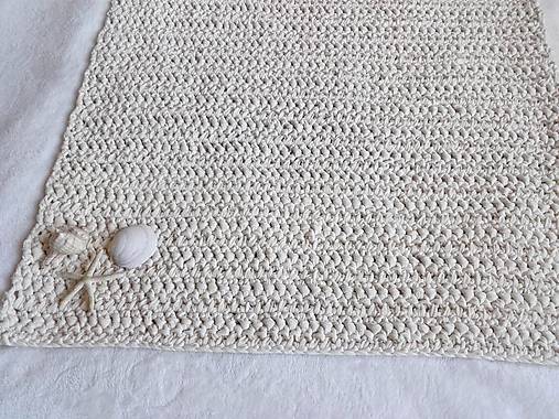 Úžitkový textil - Háčkovaný koberček FARMHOUSE obdĺžnik - 11084635_