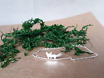 Sady šperkov - Strieborné šperky z kolekcie CUTE WILDNESS -LÍŠKA (minimalistický štýl) - 11085037_