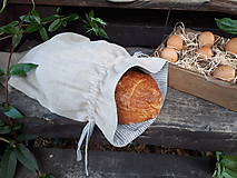 Úžitkový textil - Ľanové vrecko na chlieb Linen Memories - 11089261_