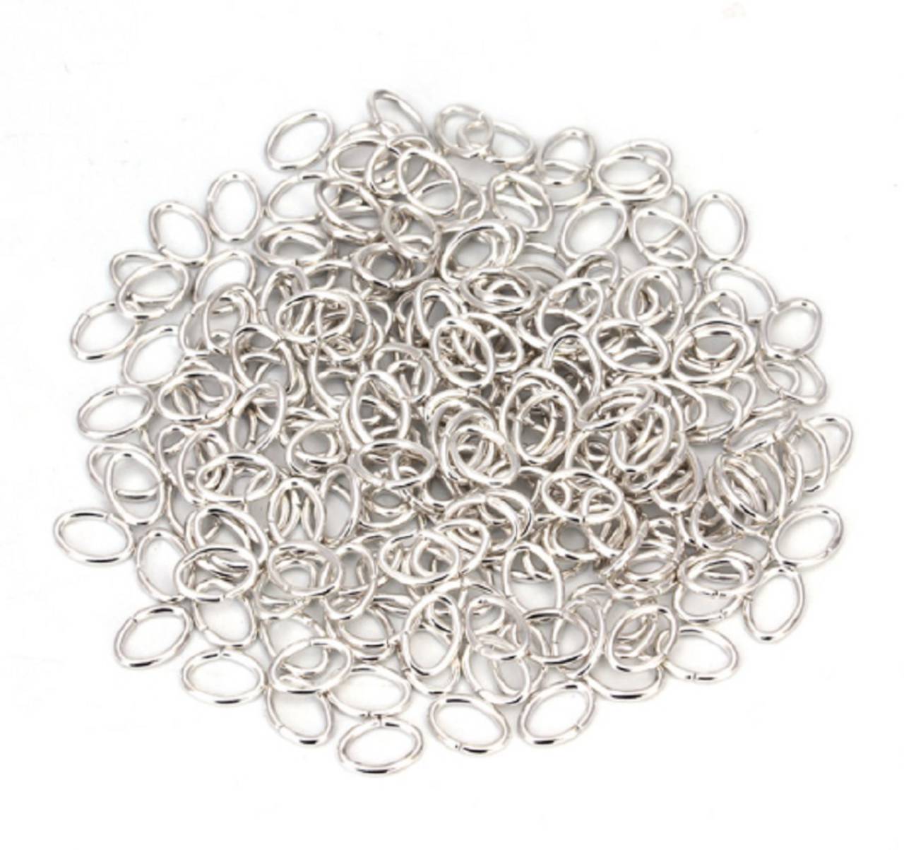 KS101 Spojovací krúžok 5 mm / 10 ks (Strieborná)