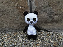 Hračky - Milá háčkovaná panda - malá - akurát do detskej rúčky :-) - 11092325_