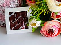 Darčeky pre svadobčanov - Svadobné čokoládky v škatuľke - 11089848_