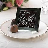 Darčeky pre svadobčanov - Svadobné čokoládky v škatuľke - 11089866_