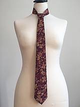 Pánske doplnky - pánska kravata Jesenné lístie - 11092697_