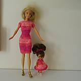 Hračky - Háčkované šatičky pre Barbie - 11093979_