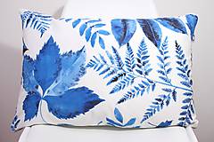 Úžitkový textil - Akvarelová obliečka - Blue Jungle III. - II. - 11094916_