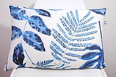 Úžitkový textil - Akvarelová obliečka - Blue Jungle I. - II. - 11094926_