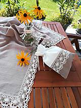 Úžitkový textil - Ľanové vrecúško na bylinky, huby, sušené ovocie...... - 11097303_
